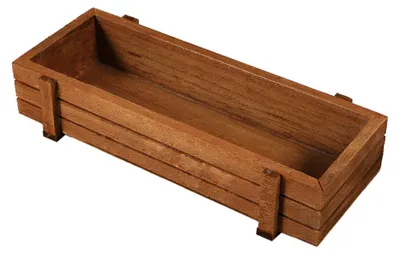 Imagen del producto de Caja de madera para plantas de hierbas, flores o suculentas, apta para interior y exterior, ideal para el jardín, con forma rectangular y función de almacenamiento