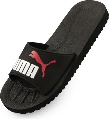 Image de Pantoufles Puma Purecat Slide Noir-blanc