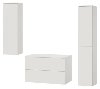 Produktbild von Badezimmerset 3-Teilig: Unterschrank + 2 Hochschränke Color Weiß (2S 80 + 1D 100 + 2D160)