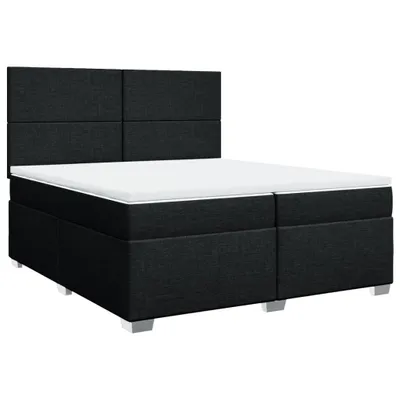 Produktbild von Boxspringbett mit Matratze Schwarz 200x200 cm Stoff