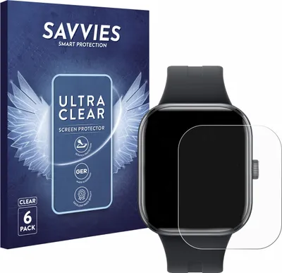 Produktbild von 6x Für Xiaomi Redmi Watch 5 Schutzfolie Savvies Displayschutz Display Schutz Folie Klar Transparent