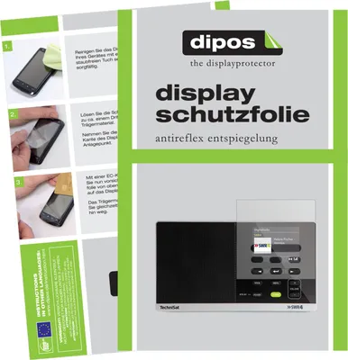 Produktbild von 3x Schutzfolie für TechniSat Digitradio 215 matt Displayschutzfolie Folie Display Schutz dipos