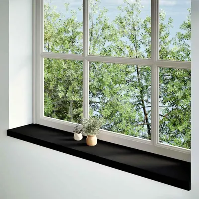 Produktbild von vidaXL Fensterbänke 2 Stk. Dunkelbraun 140x30x2 cm Massivholz Eiche