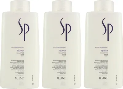 Produktbild von Wella SP Repair 3 x 1000 ml Shampoo Set