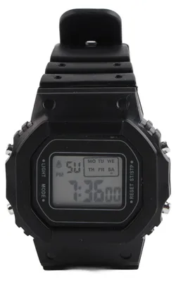 Zdjęcie produktu dla Elektroniczny zegarek sportowy LED, wodoodporny, lekki, świecący, smartwatch dla chłopców i dziewcząt, czarny