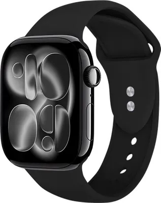 Image de Pasek Crong Liquid Apple Watch 4/5/6/7/SE/8/9 40/41mm (czarny)