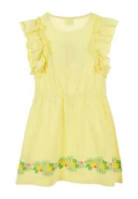Produktbild von L.O.L. Surprise! Mädchen Sommer-Kleid Kinder Party-Kleid Tüll, Farbe:Gelb, Größe:110