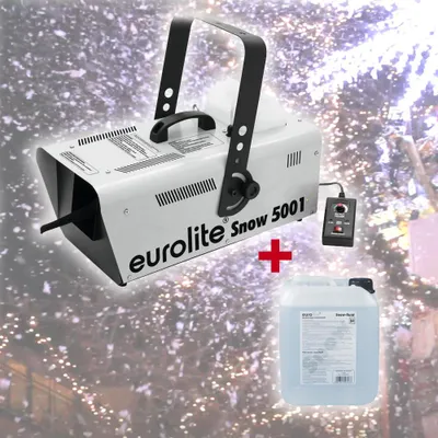 Produktbild von Schneemaschine Snow 5001 - 1500W - mit Fernbedienung - Für Kunstschnee - inkl. 5 Liter Fluid