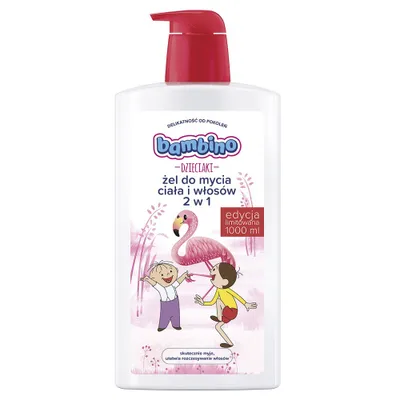 Immagine prodotto di Gel lavante per bambini per corpo e capelli 2 in 1, Flamingo, 1000ml