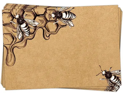 Produktbild von 25 Etiketten für Honiggläser in Kraftpapieroptik 7,4 x 5,2 cm - Aufkleber zum Beschriften