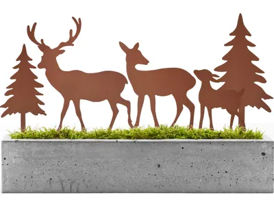 Immagine prodotto di Set di 2 decorazioni a forma di cervo, adatte per giardino e Natale