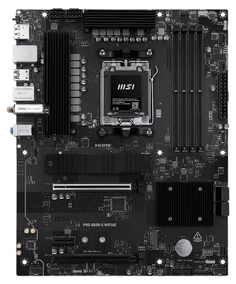 Obrázek produktu pro MSI PRO B850-S WIFI6E, AMD, Zásuvka AM5, AMD Ryzen 7000 Series, AMD Ryzen 8000 Series, AMD Ryzen 9000 Series, DDR5-SDRAM, 256 GB, DIMM