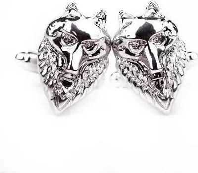 Image de Boutons de manchette « Loup »