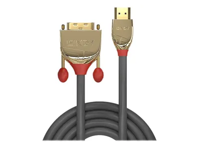 Immagine prodotto di Lindy 36198 LINDY HDMI an DVI-D Single Link Kabel Gold Line 10m