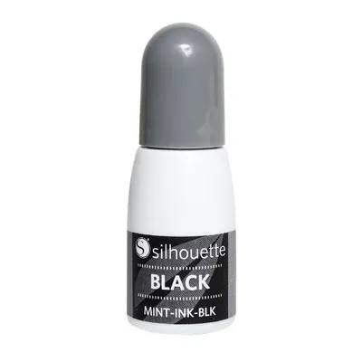 Produktbild von Silhouette Mint Stempelfarbe, 5 ml Flasche - Farbe: schwarz