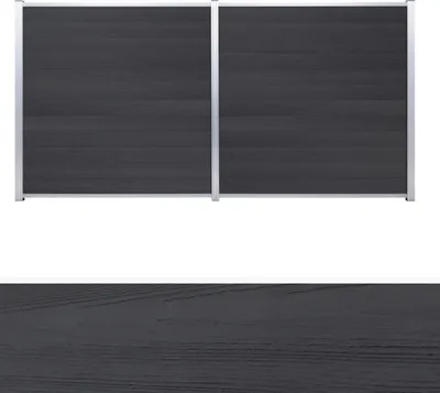 Produktbild von TeJe SKÄR BPC-Steckzaunsystem, Schwedenprofil 1796 x 146 x 20 mm 12 Zaunlamellen Holzdekor Anthrazit