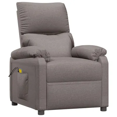 Image de Fauteuil de massage Taupe Tissu