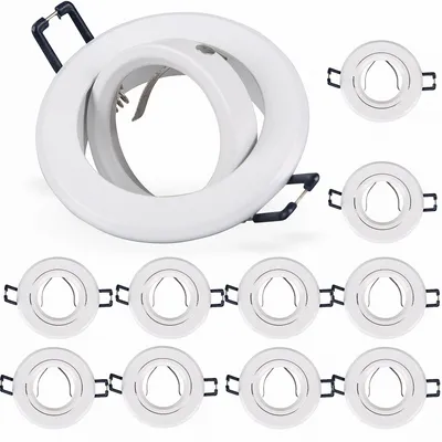 Produktbild von 10x Einbaurahmen GU10 SET 68mm inkl GU10 Sockel 16302-3