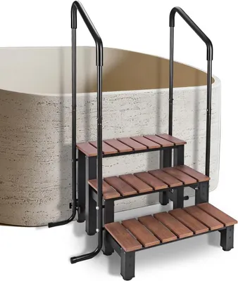 Produktbild von Whirlpool-Treppe mit einer Tragkraft von 250 kg und 3 Stufen für Wohnmobile und Pools