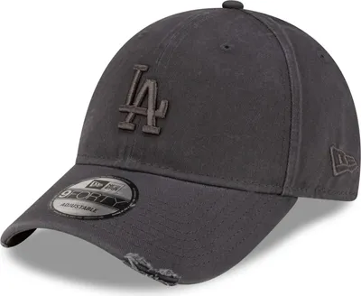 Produktbild von New Era 9FORTY Cap Los Angeles Dodgers MLB Washed Distressed charcoal