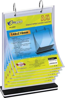 Zdjęcie produktu dla Stojak obrotowy z 6 arkuszami 148x210mm - J14.3463