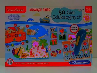 Immagine prodotto di Gioco educativo 50 giochi per bambini in età prescolare Penna parlante Clementoni