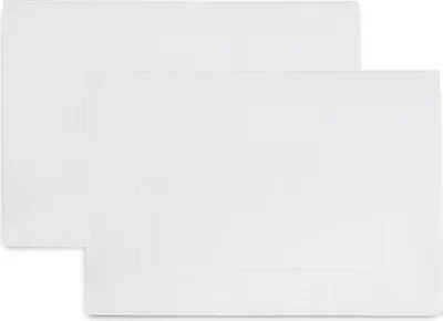 Produktbild von 2er Set Badvorleger, 50x70 cm, 100% Baumwolle, weiß