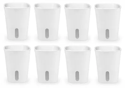 Imagen del producto de InAndOutdoorMatch - Juego de macetas de auto-riego - 10 unidades - Blanco, Imagen generada por IA
