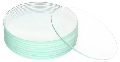 Image de Ensemble de 10 verres pour montres, diamètre 70 mm, en verre borosilicaté, pour usage en laboratoire