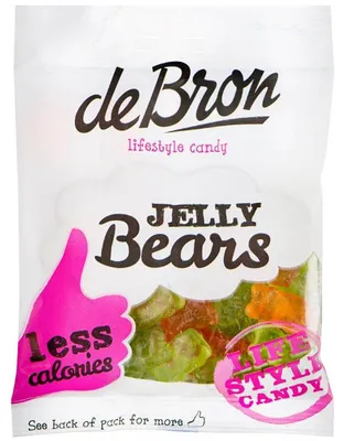 Productafbeelding van De bron Suikervrije Jelly Bears 90 gr
