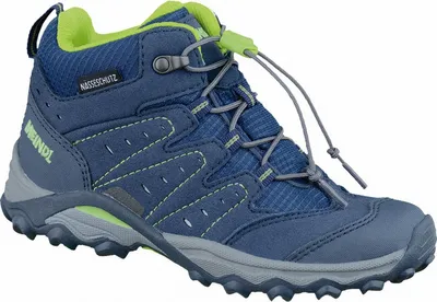 Produktbild von Meindl Tuam Junior Kinder Velour Mesh Trekkingschuhe blau lemon, Clima-Futter, Air-Active-Best-Fit-Fußbett, 4437125/32