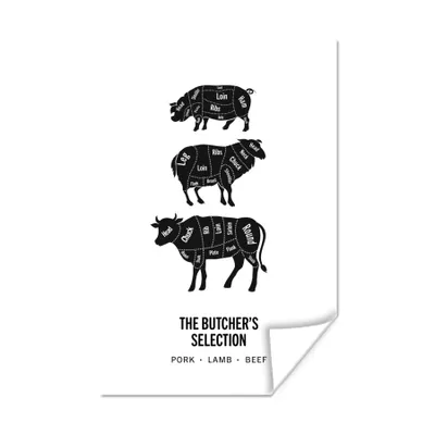 Produktbild von MuchoWow® Poster Küche - Kuh - Fleisch 60x90 cm - Wanddekoration