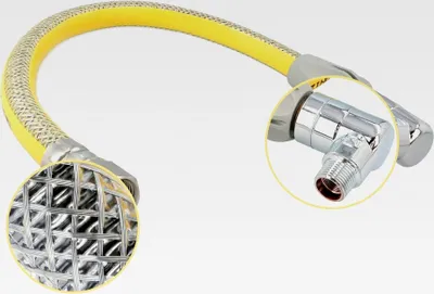 Produktbild von Flexibler Gasschlauch mit Schnellkupplung 1/2''IG x 1/2'' AG 500 mm