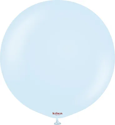 Zdjęcie produktu dla Balony lateksowe Kalisan Macaron Baby Blue, niebieski, 45 cm, 25 szt.