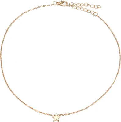 Produktbild von Mode Frauen Stern Charm Anhänger Legierung Kette Halskette Hochzeit Schmuck Geschenk-Golden