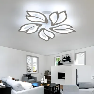 Produktbild von Comely LED Deckenleuchte, 65W 5 Köpfe Petal Moderne Kronleuchter Lampe