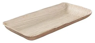 Palmblatt-Dipschale, eckig, 25 Stk., 125 ml, 13,5x8x2 cm, kompostierbar