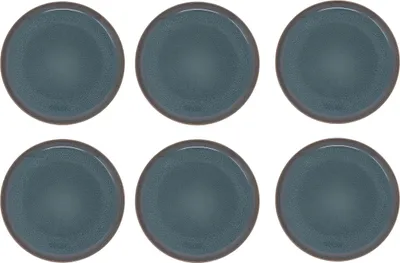 Produktbild von like. by Villeroy & Boch Crafted Breeze 6er Set Frühstücksteller 21 cm blau Porzellan