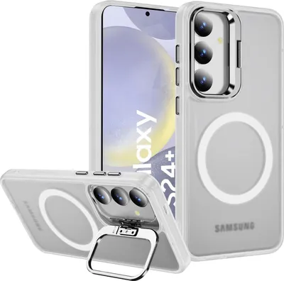 Produktbild von Hybrid Luxury Case für Samsung Galaxy S24 Plus Hülle Magnetring für MagSafe Schutzhülle