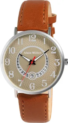 Produktbild von Alain Miller Herrenuhr mit Band aus Kunstleder