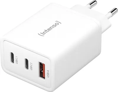 Produktbild von Intenso 1x USB-A na 2x USB-C GAN adaptér bílý