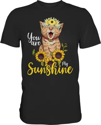 Produktbild von Katzenliebhaber Sonnenblumen Shirt Gärtner Katzen Geschenk Garten – Black / S