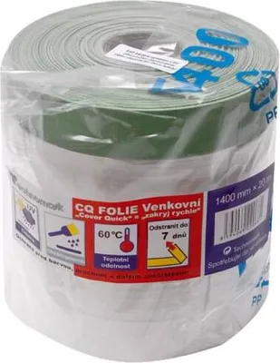 Produktbild von Abdeckfolie mit Band, 20 m x 1100 mm, außen