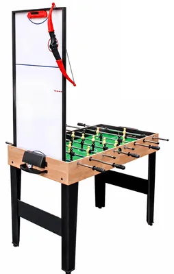 10-in-1 Spieltisch: Tischfußball, Airhockey, Tischtennis, 81x125x61 cm