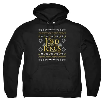 Productafbeelding van Lord of the Rings - "Leuke" hoodie voor heren/dames, uni, kerstdesign, model TV37869 (XXL) (zwart)