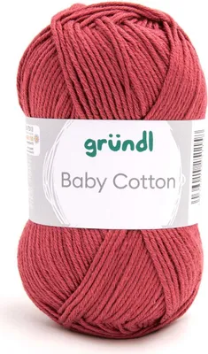 Produktbild von Gründl Wolle Baby Baumwolle 50 g bordeaux
