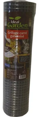 Produktbild von Grauer geschweißter Tierzaun, H.0,5 x B.3 m, Maschenweite H.12 x B.12,7 mm