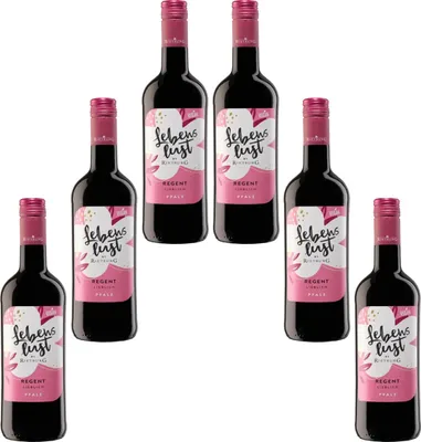 Produktbild von Rietburg Lebenslust Regent Rotwein fruchtig süß 750ml 6er Pack
