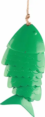 Produktbild von Koi Fisch Windspiel,Buntes Fisch Windspiel,Windspiele Metall Handwerk,Traufe hängende Dekorationen,Windspiel