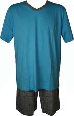 Immagine prodotto di Pigiama uomo manica corta pantalone corto scollo V cotone RAGNO SPORT articolo U089NE, Taglia 46, Cotone 100%